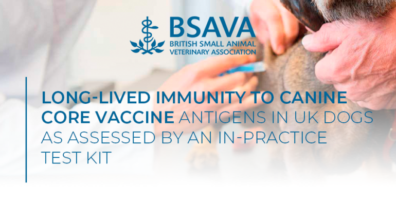 Long-lived immunity to canine core vaccine antigens in UK dogs as assessed by an in-practice test kit